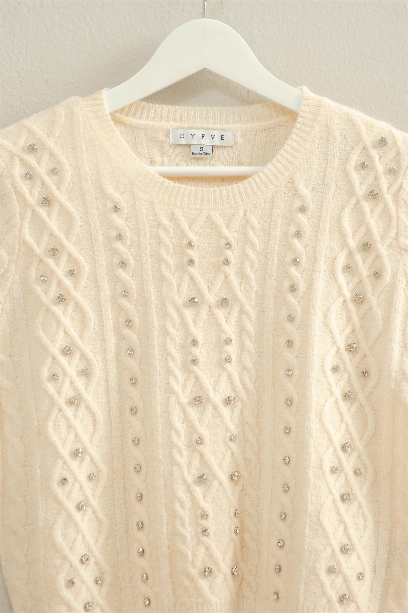 Rhinestone Sweater