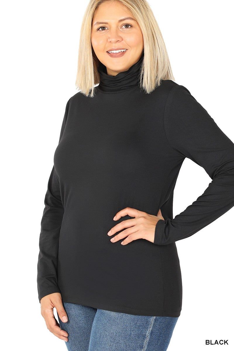 Curvy Mock Neck Top