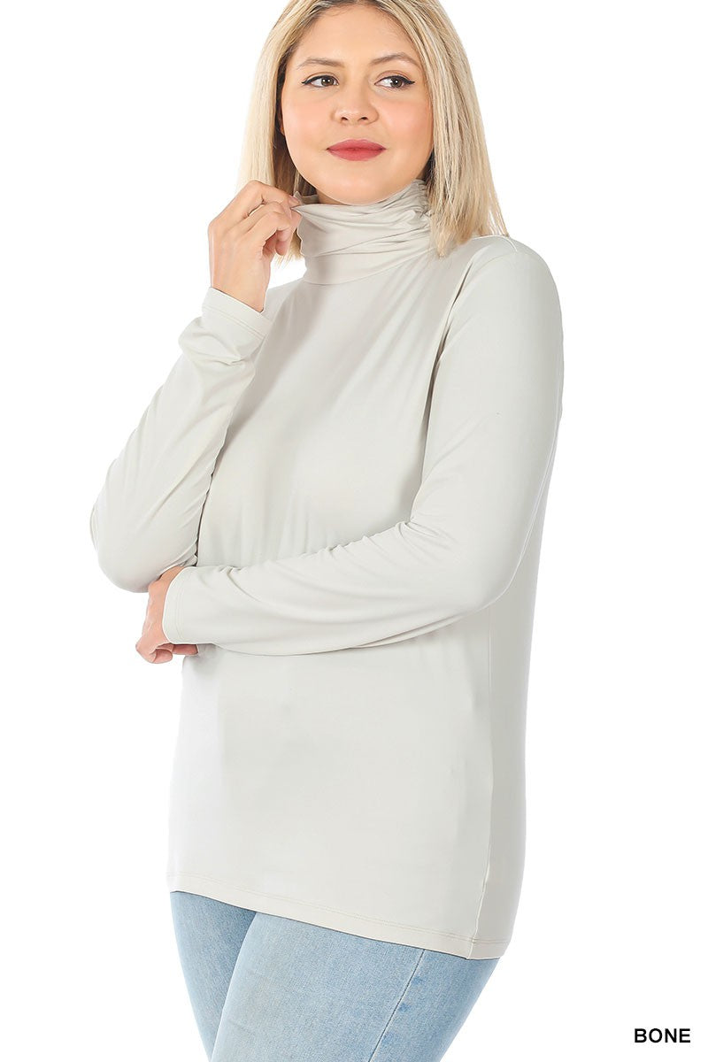 Curvy Mock Neck Top