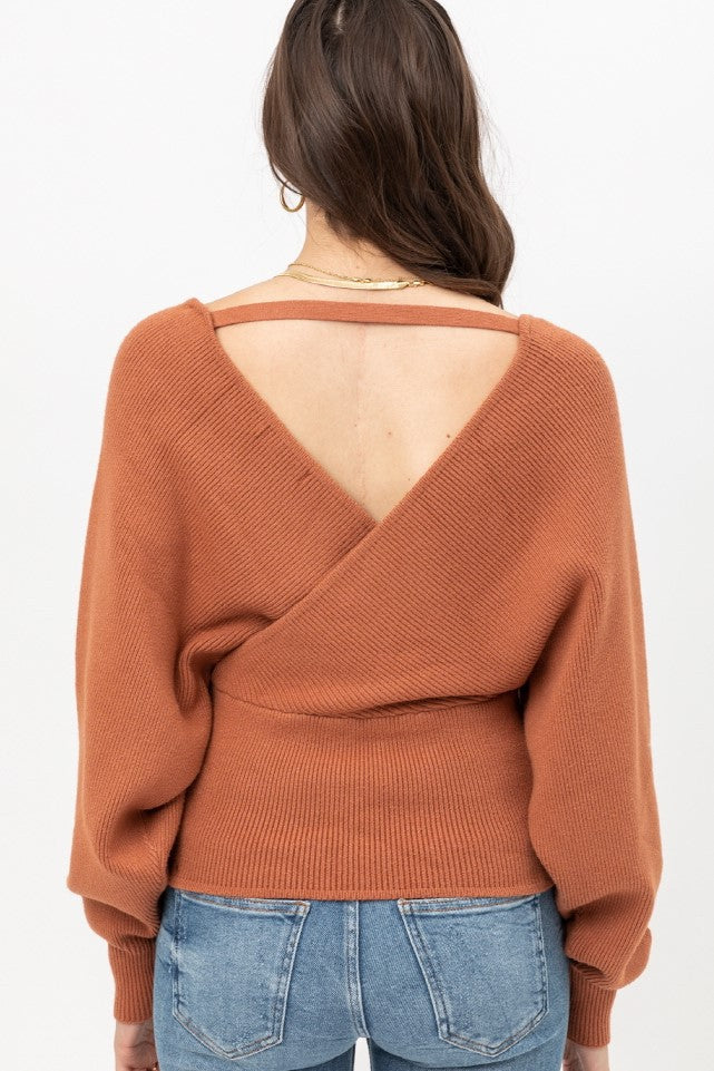Dolman Sleeve Sweater in Terra