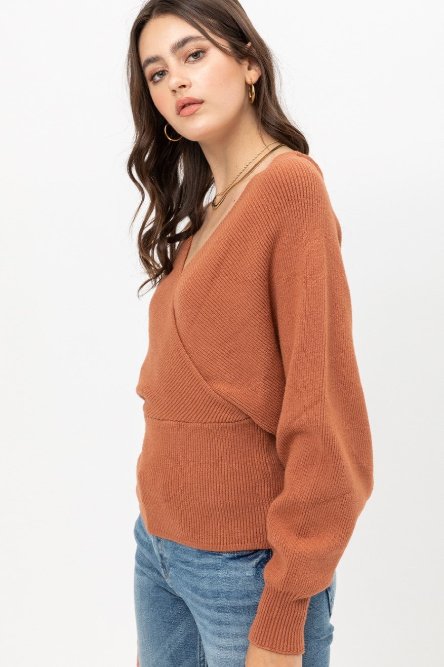 Dolman Sleeve Sweater in Terra