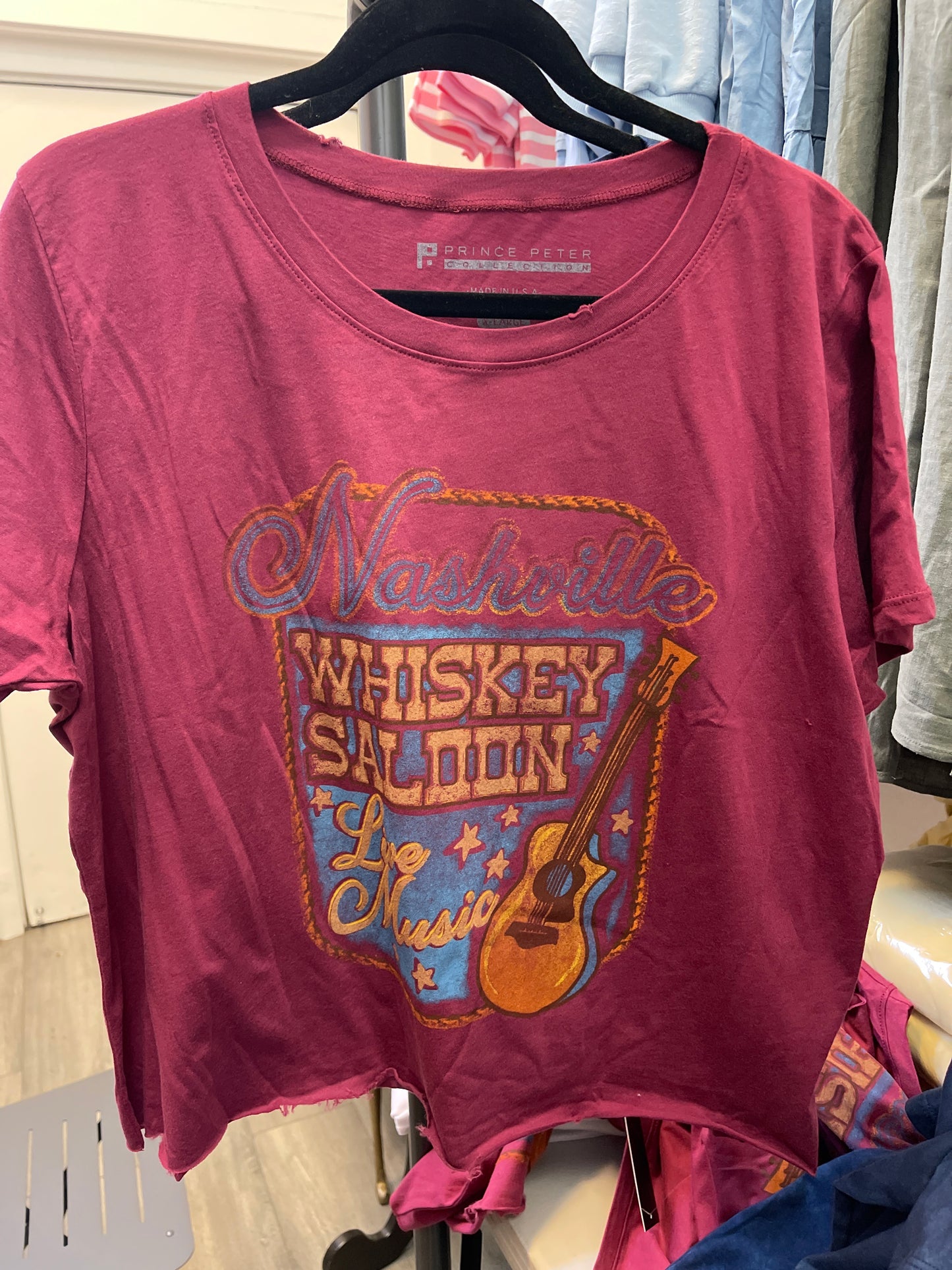 Burgundy Nashville Graphic Tee