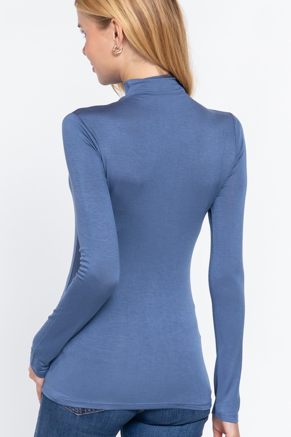 Lightweight Mock Neck Long Sleeve Collection