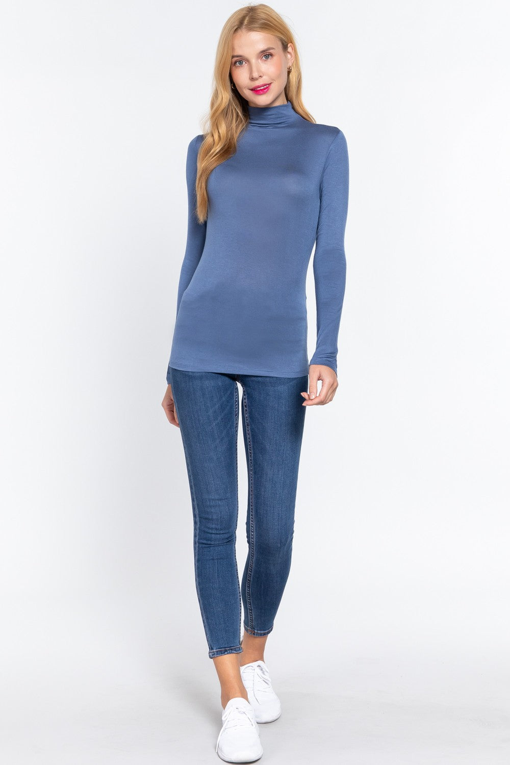 Lightweight Mock Neck Long Sleeve Collection
