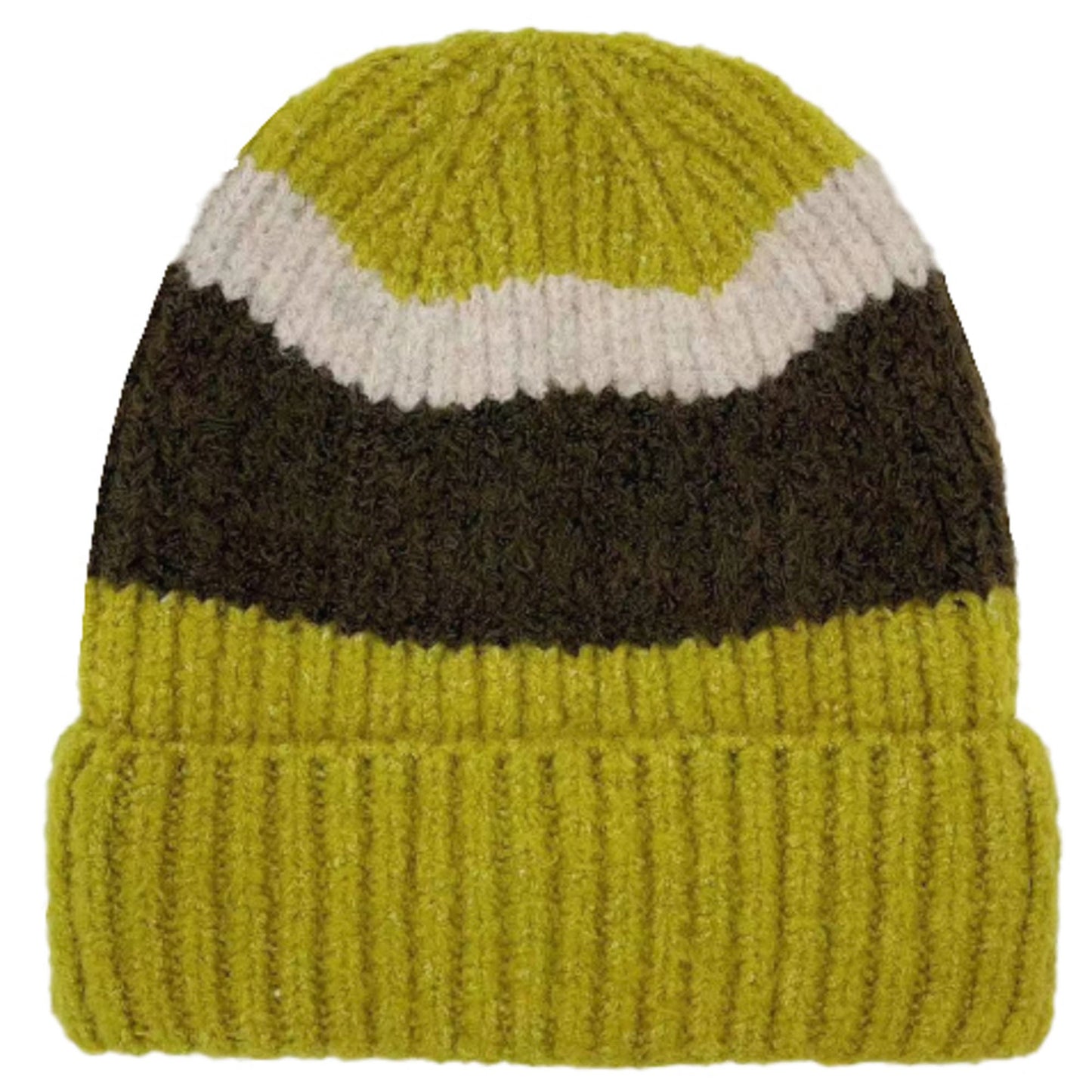 Color Block Striped Beanie