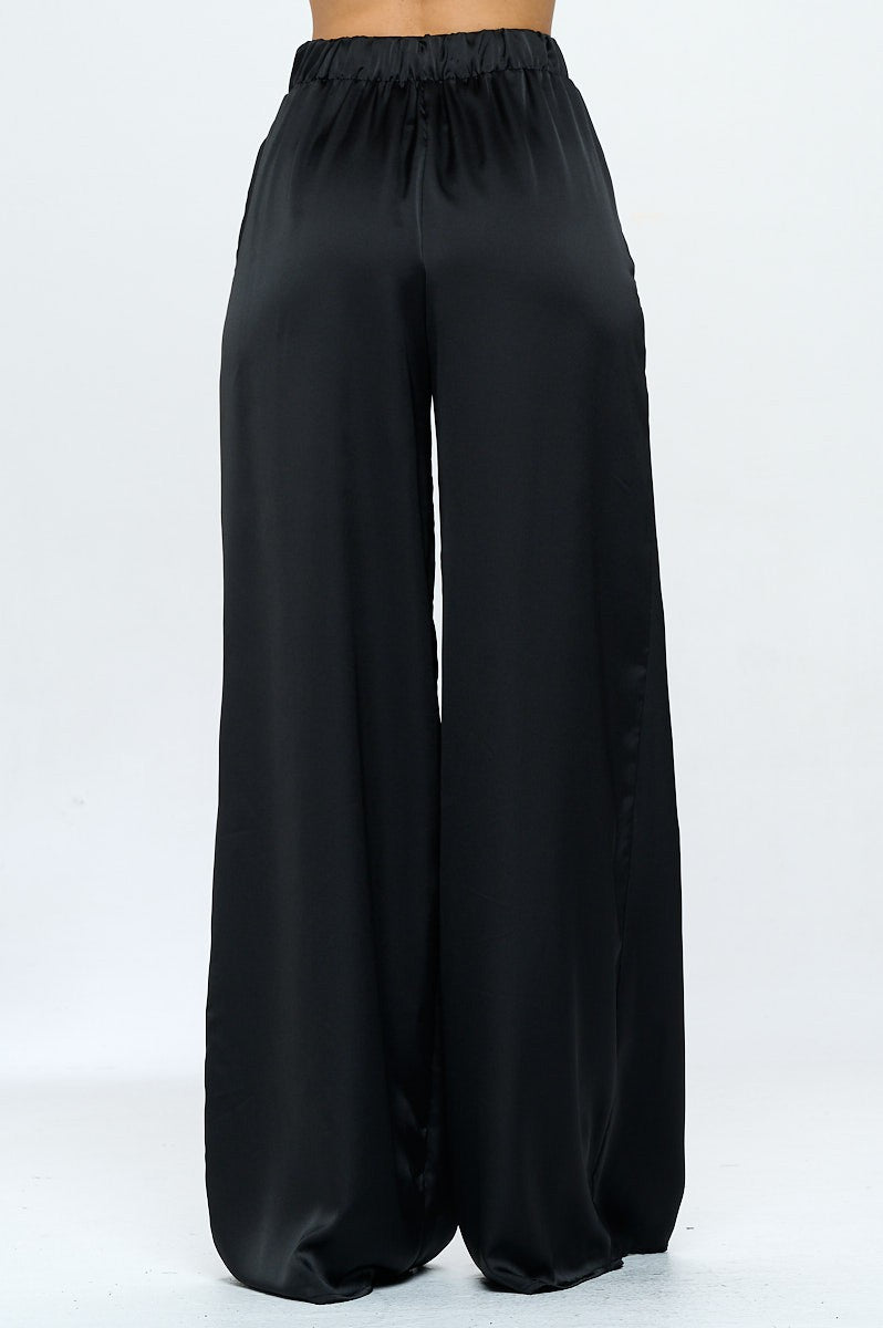Black Satin Dress Pants