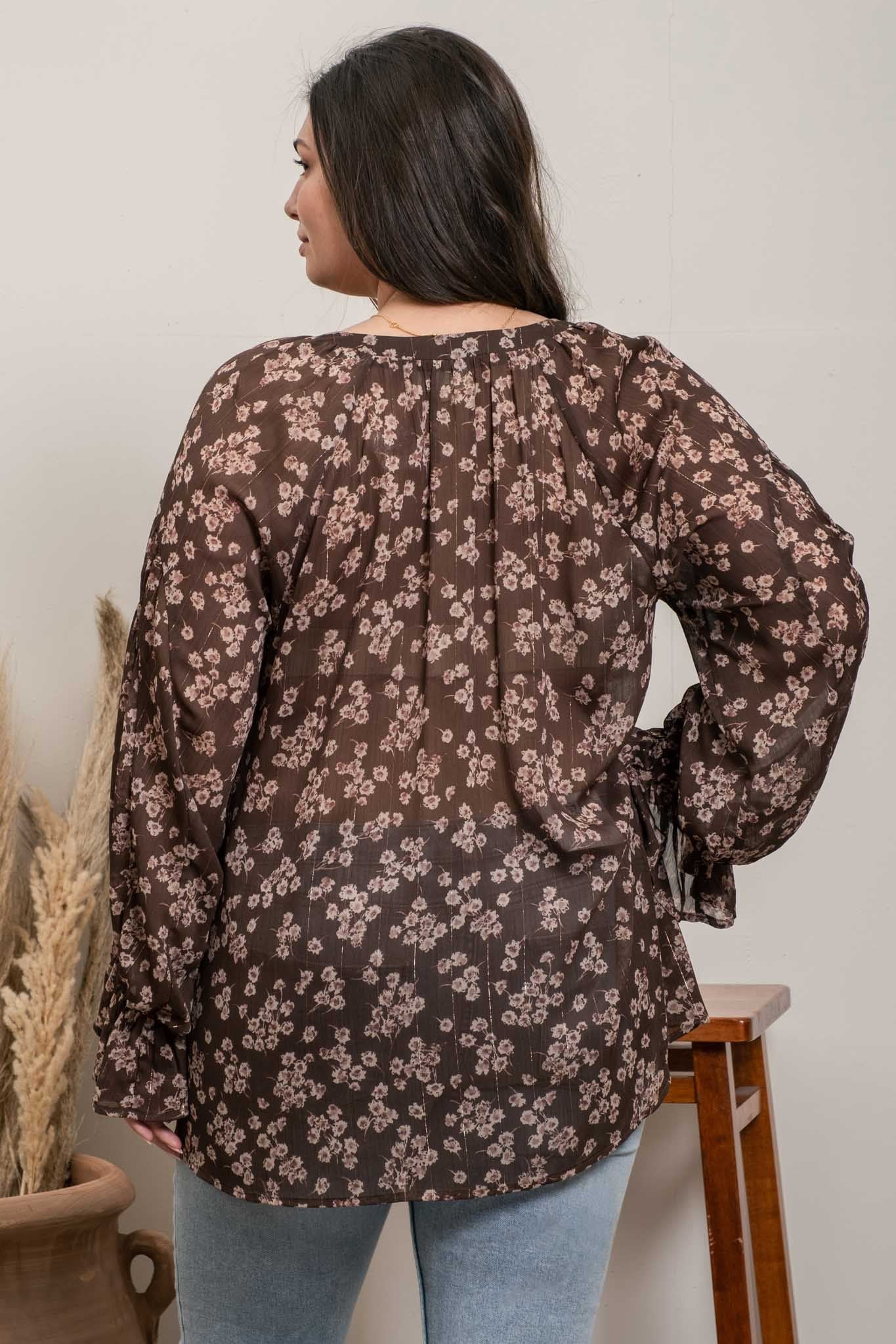 Floral Long Sleeve Blouse