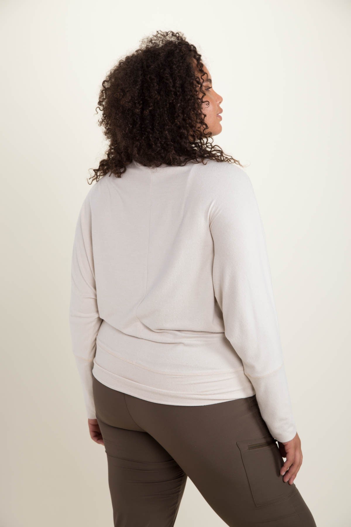 Curvy Super Soft Dolman Long Sleeve Top