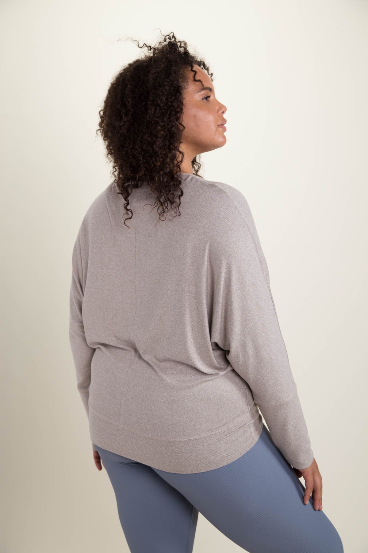 Curvy Super Soft Dolman Long Sleeve Top