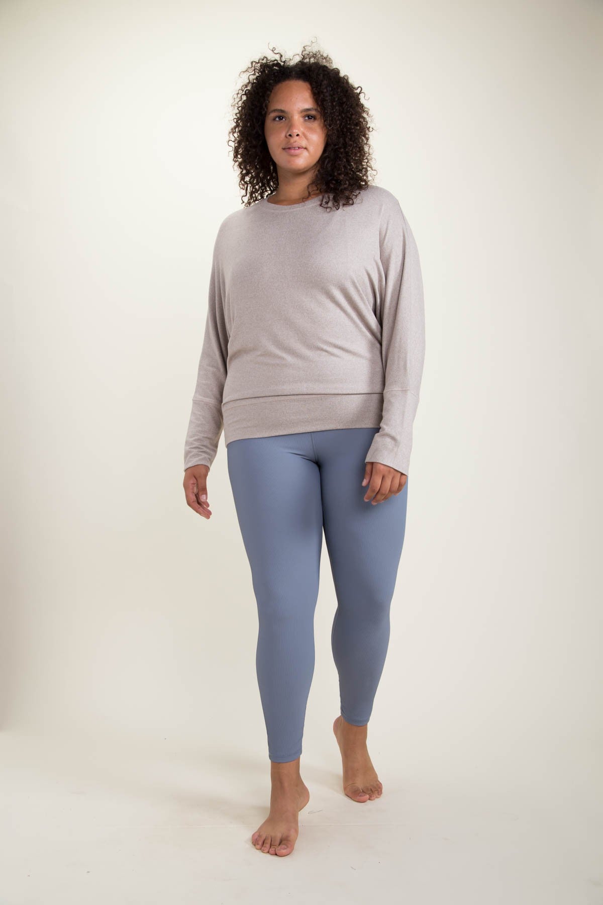 Curvy Super Soft Dolman Long Sleeve Top