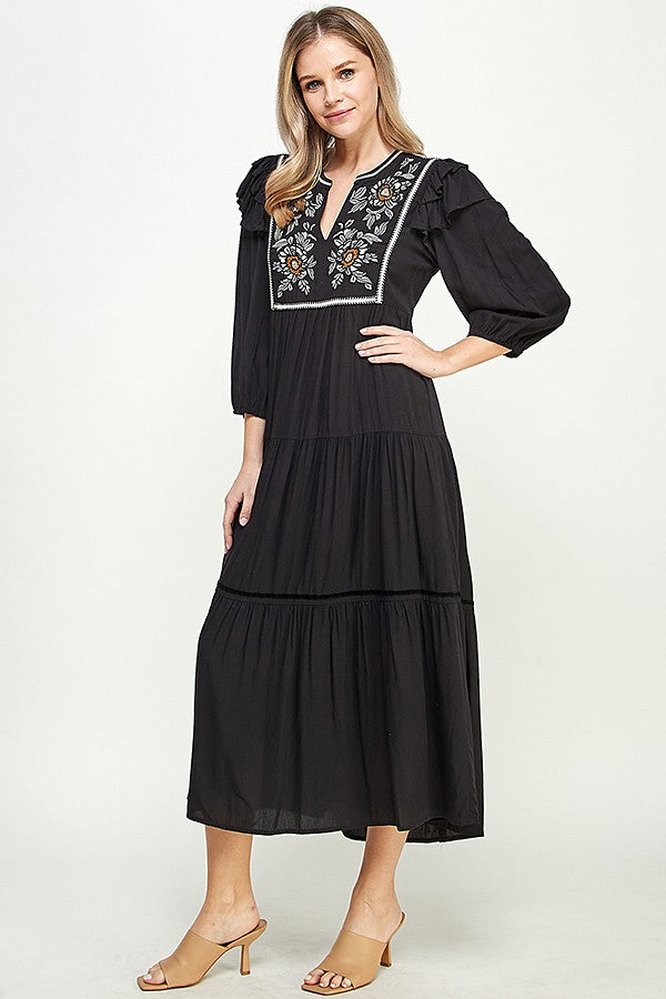 The Evelyn Embroidery Dress