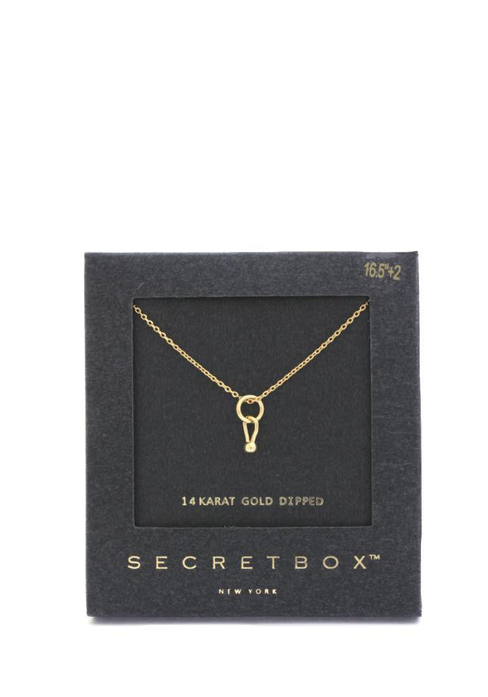 Dainty Ring Charm Necklace