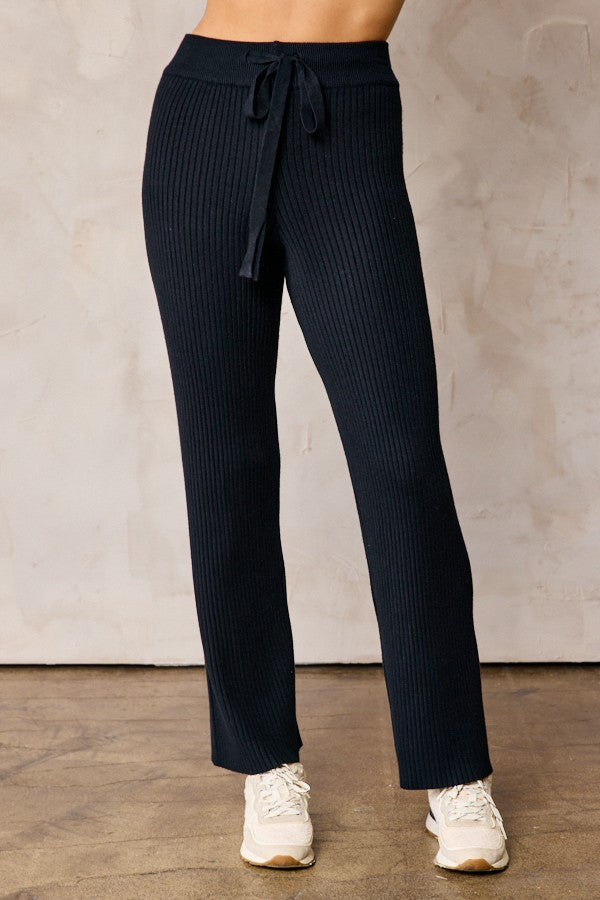 The Valerie Drawstring Pants in Black