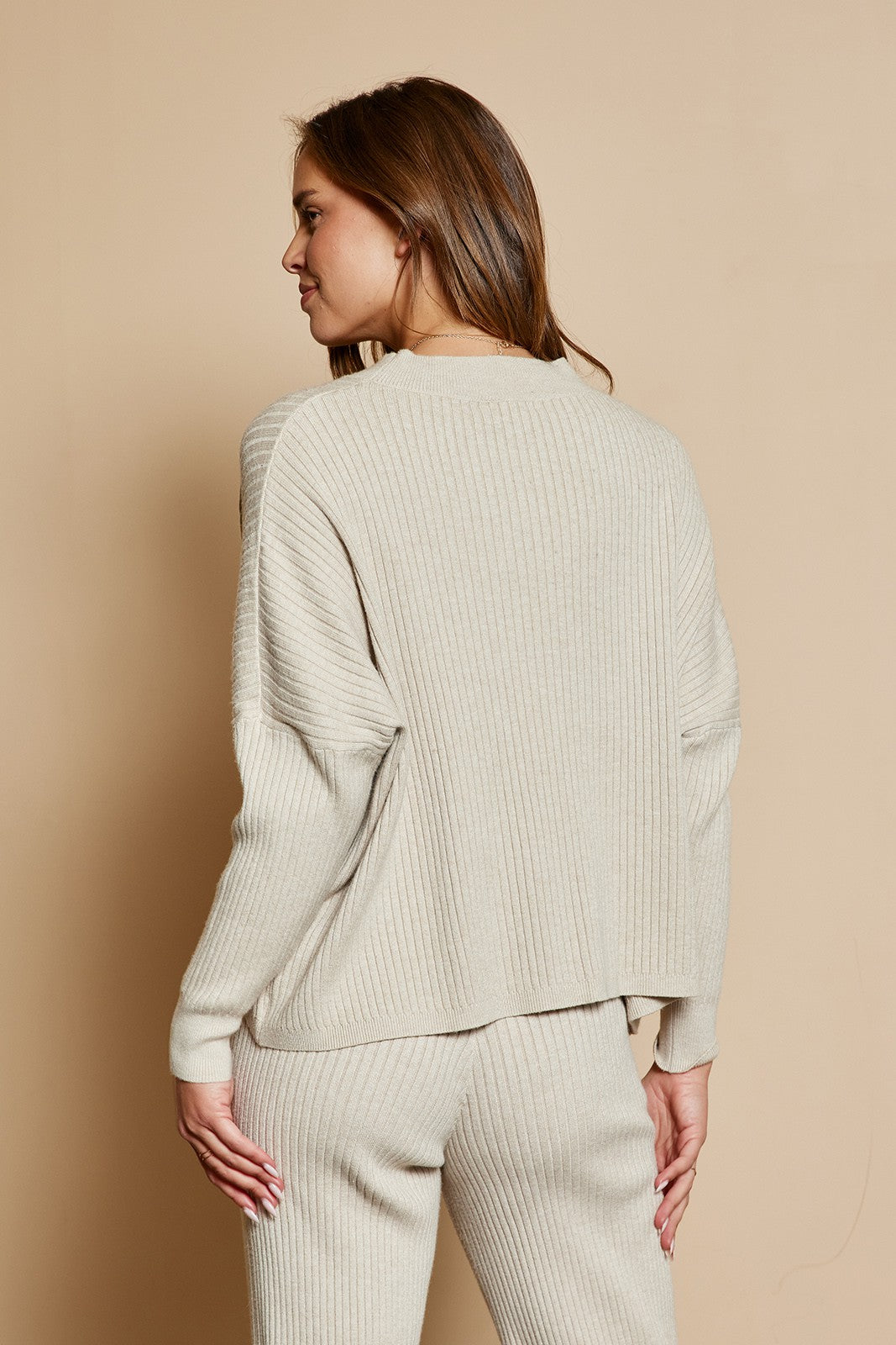 The Valerie Sweater in Warm Grey