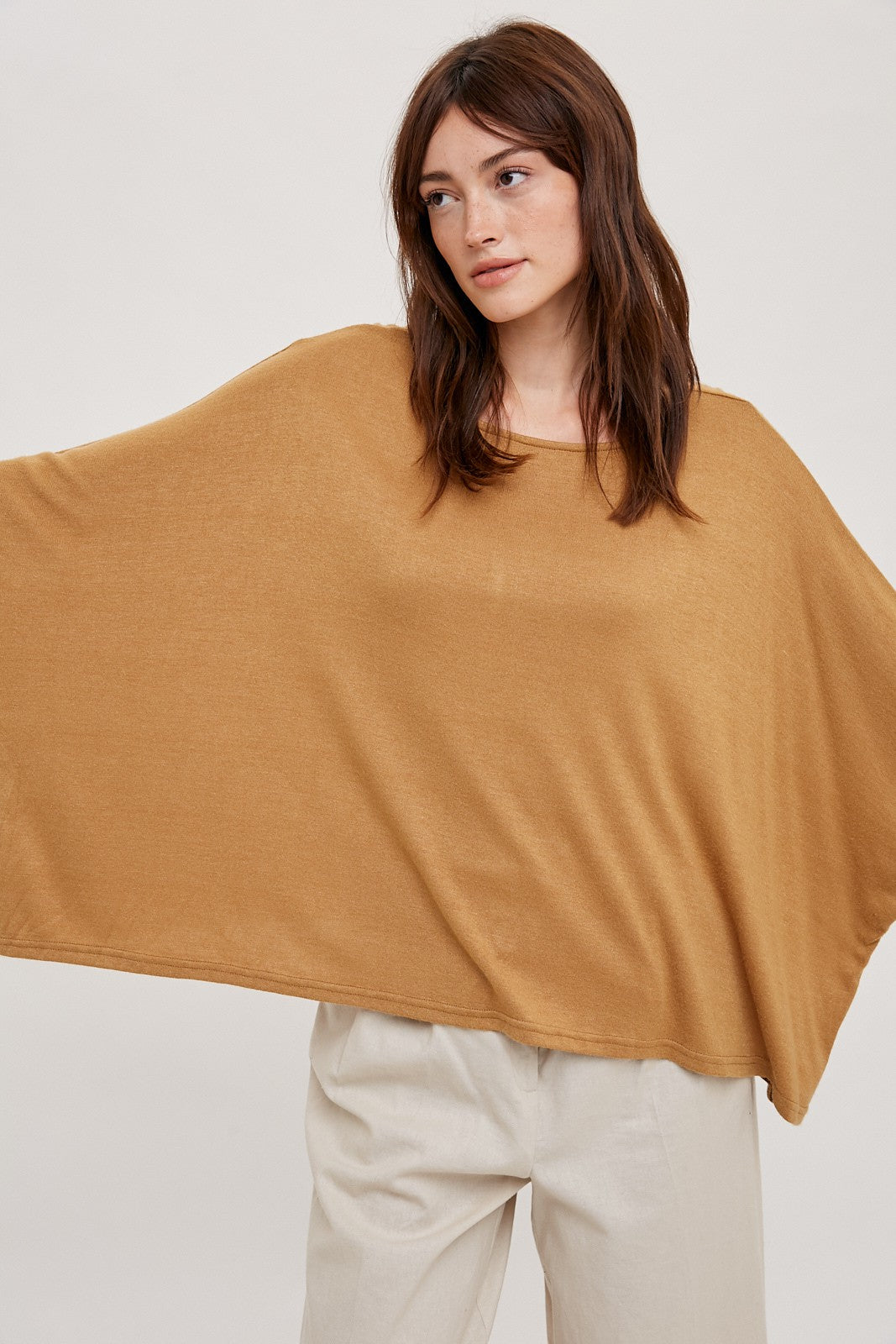 Oversized Dolman Lightweight Sweater