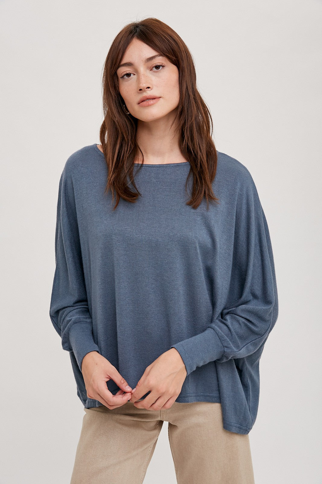 Oversized Dolman Lightweight Sweater