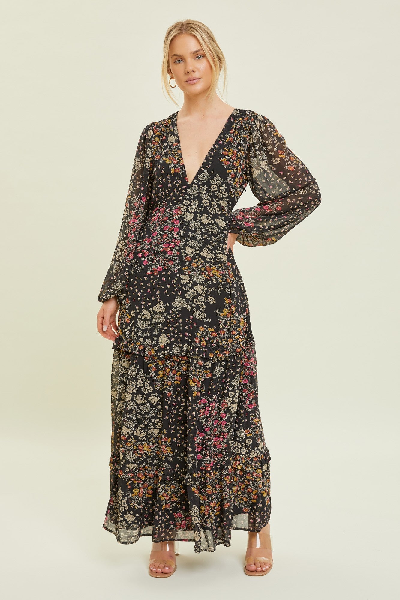 The Fleur Ruffled Maxi
