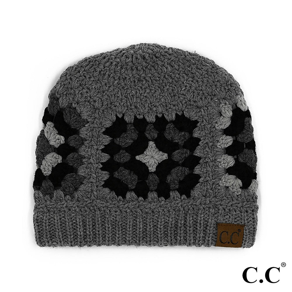C.C Multi Color Hand Crochet Beanie