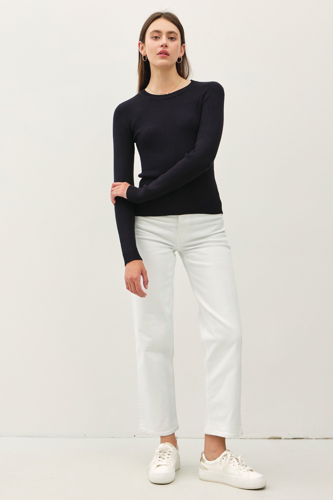 Long Sleeve Rib Top