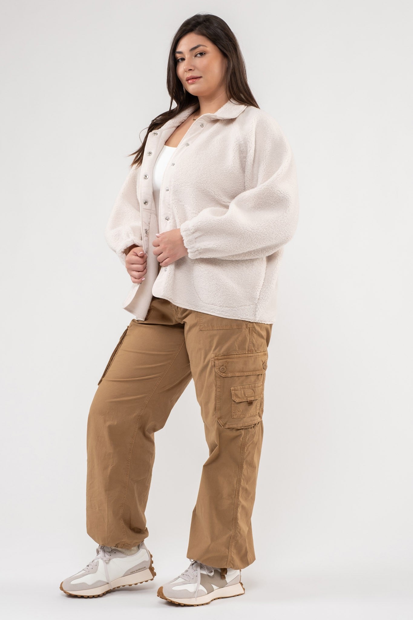 Curvy Fleece Jacket