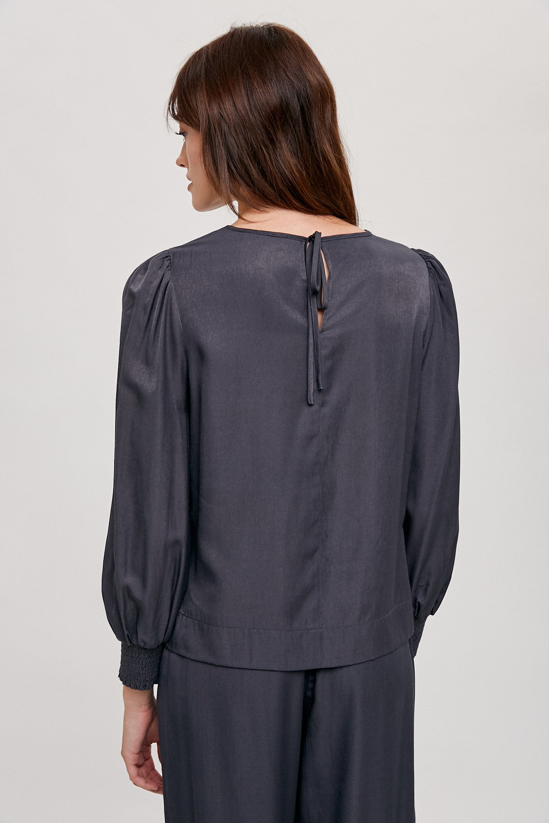 The Satin Cuff Detail Blouse