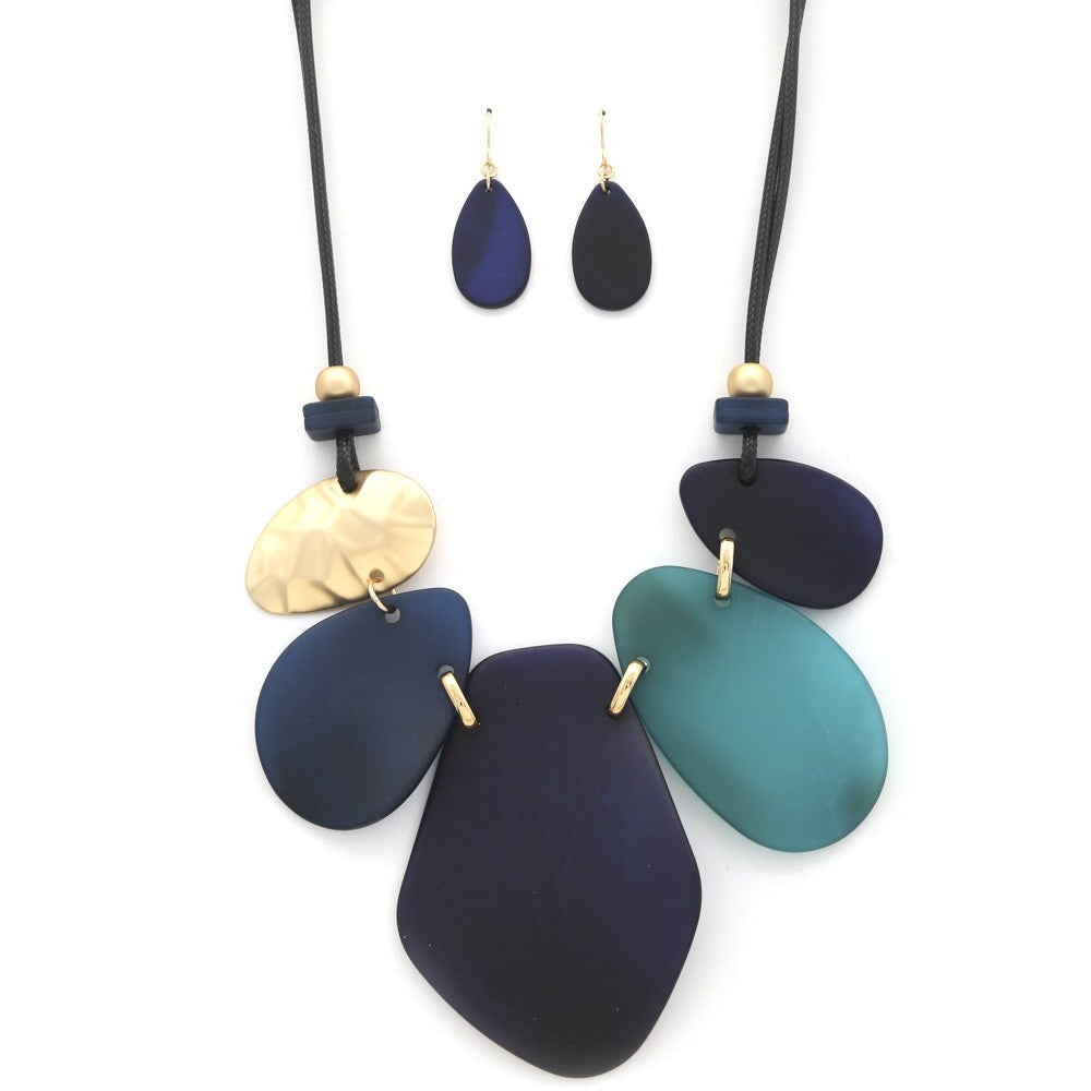 Smooth Texture Oval Link Necklace