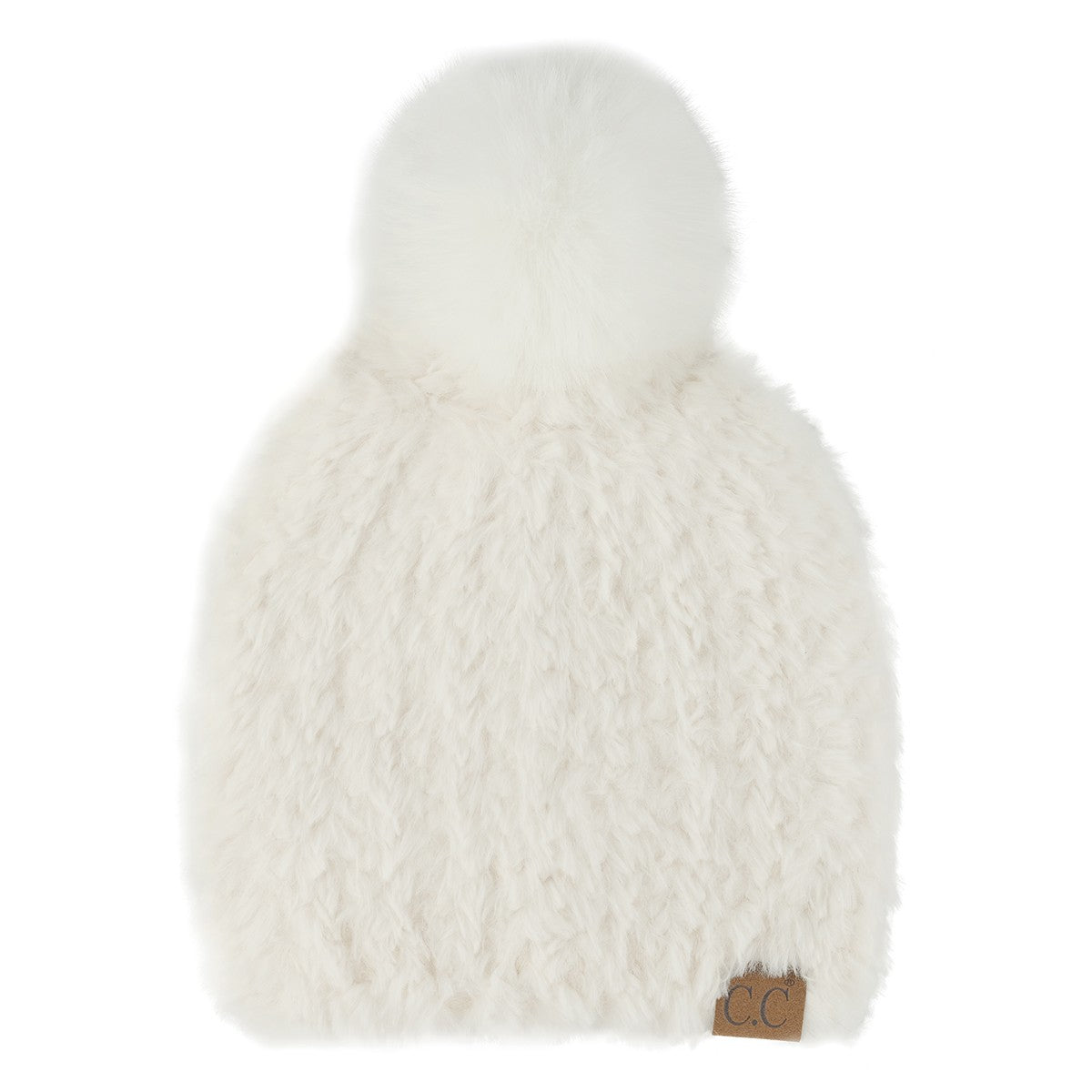 CC Faux Fur Pom Beanie