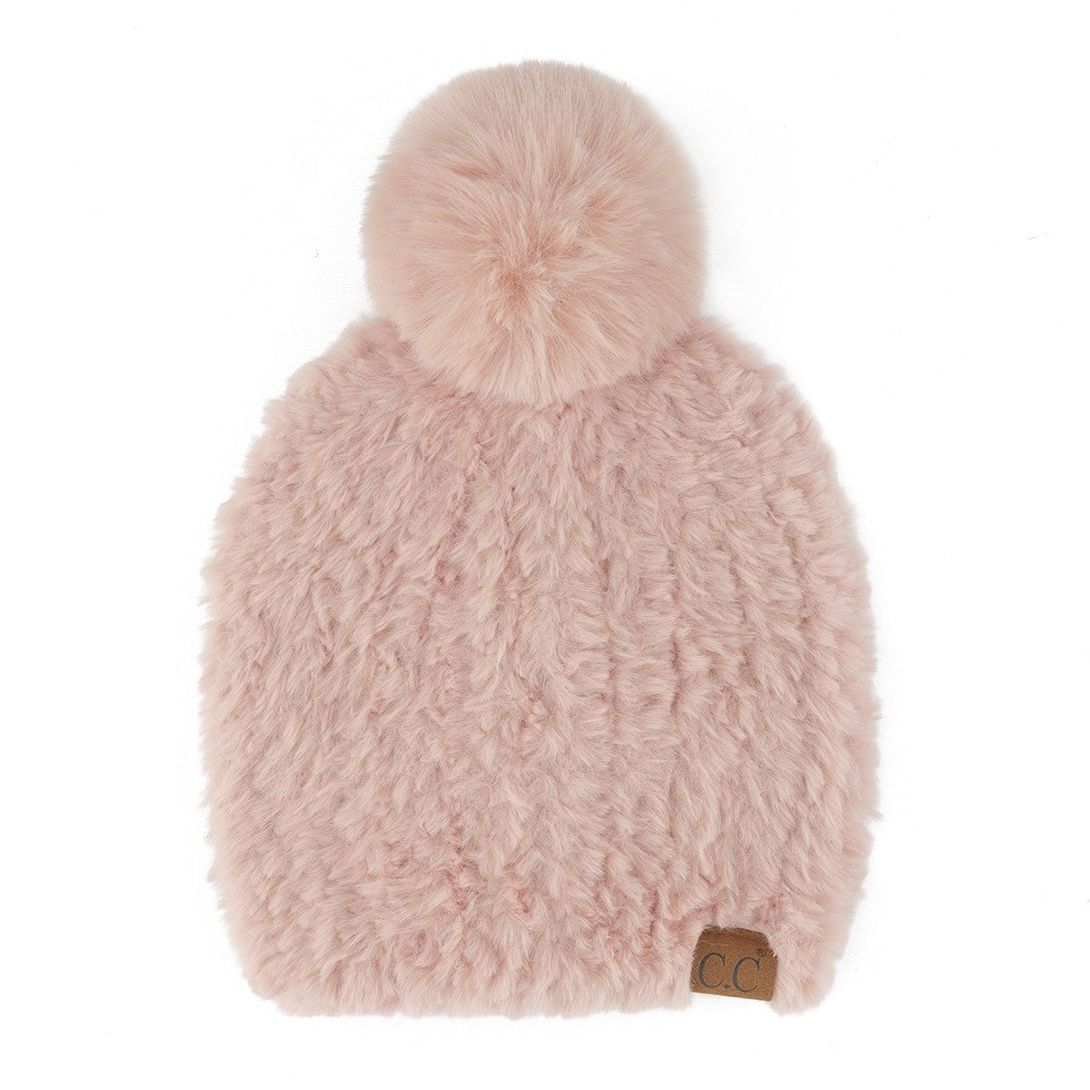 CC Faux Fur Pom Beanie