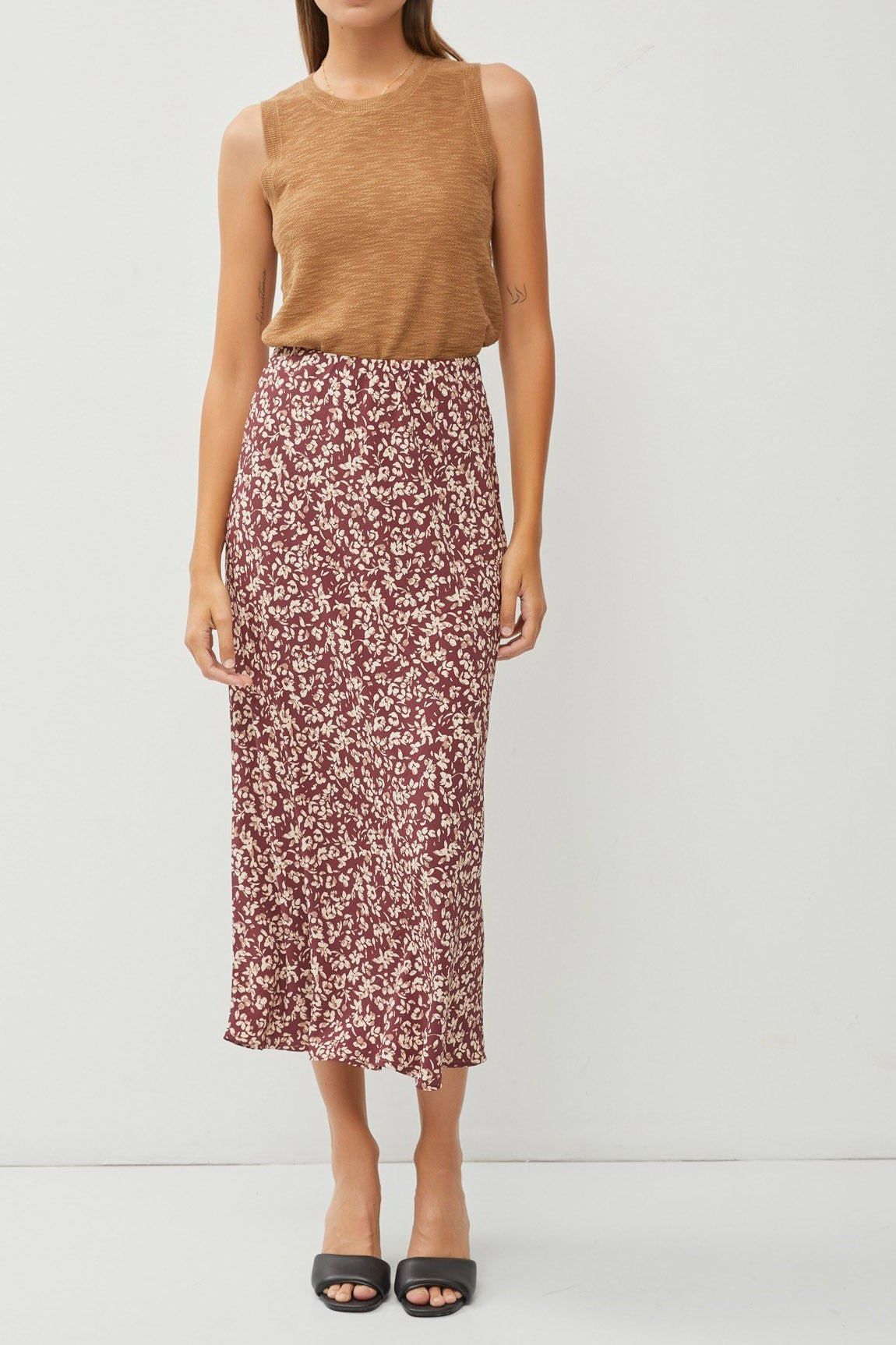 Midi Floral Skirt