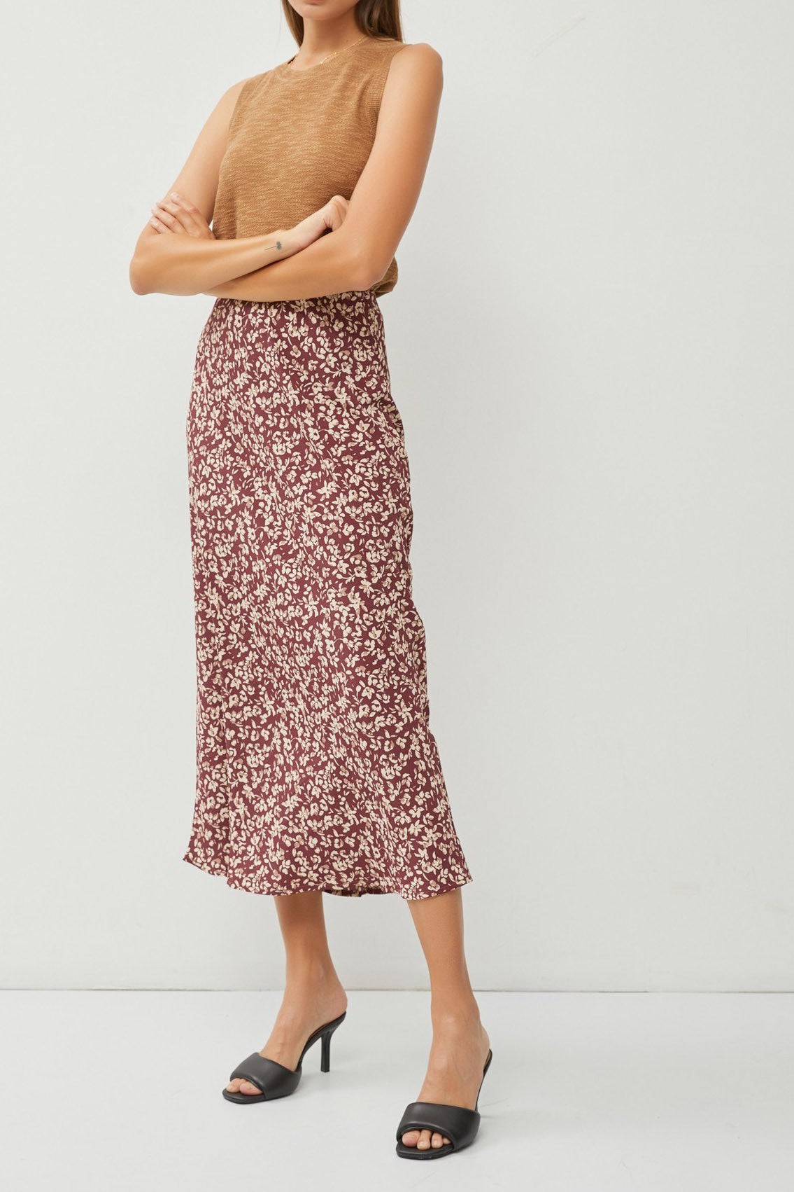 Midi Floral Skirt