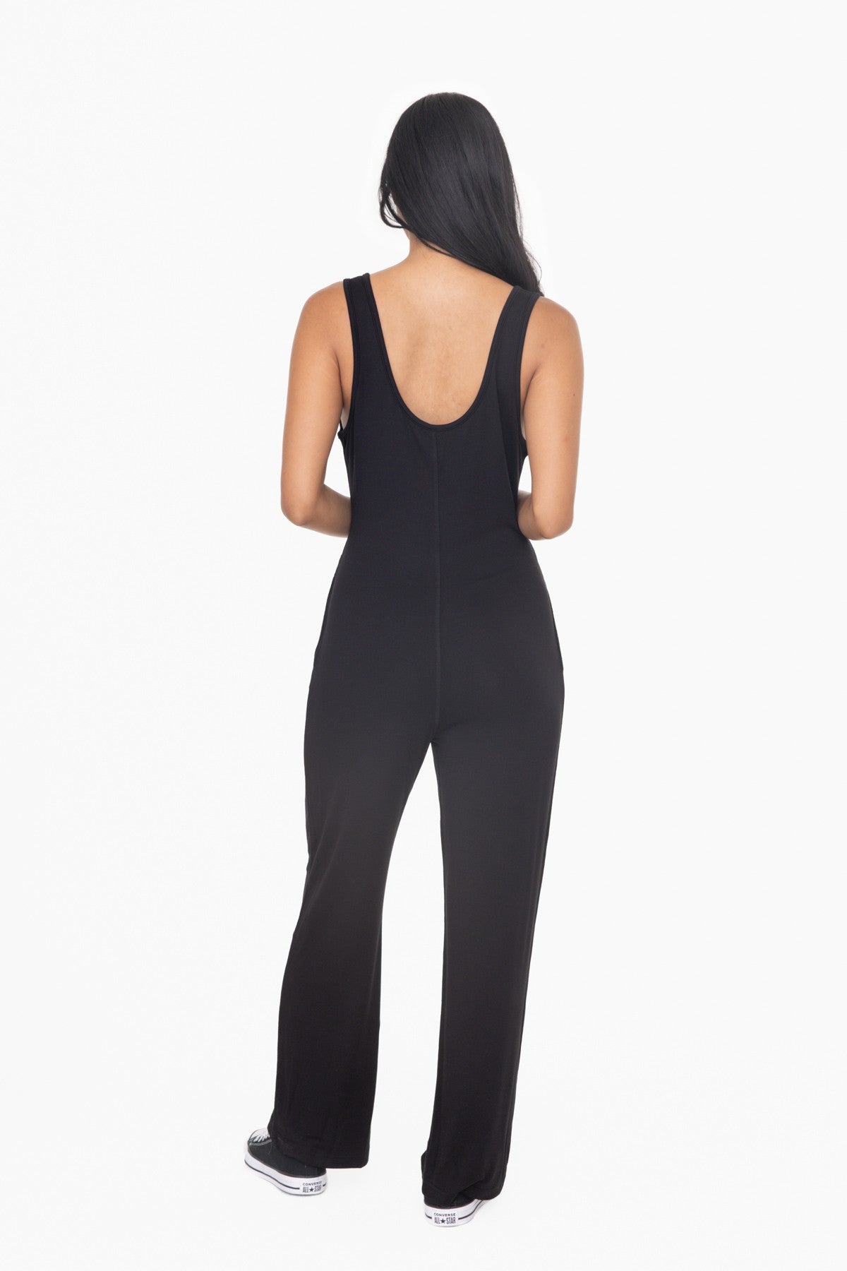 Wide Leg French Terry Jumpsuit