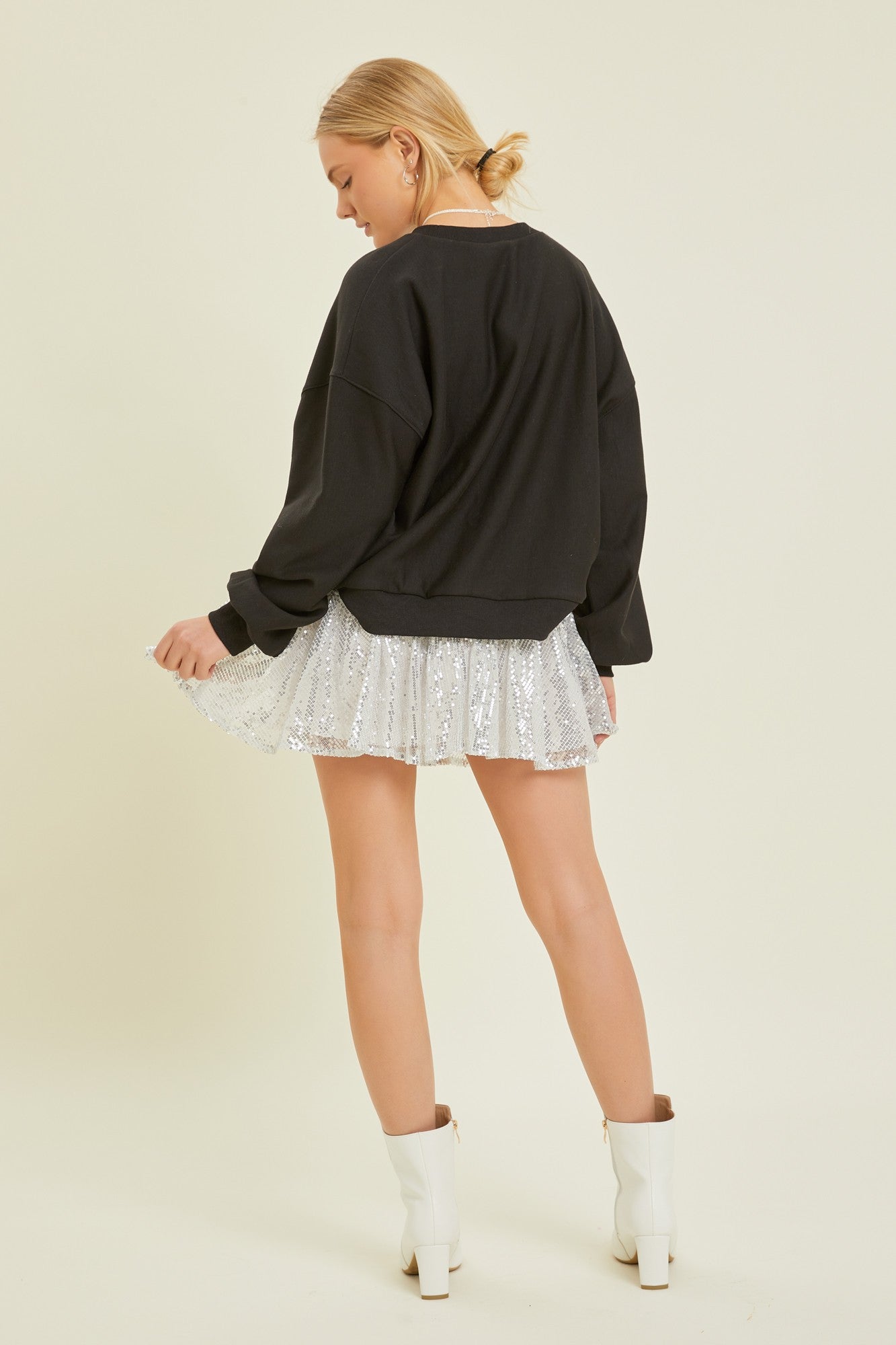 Embellished Jolly Crewneck Sweatshirt