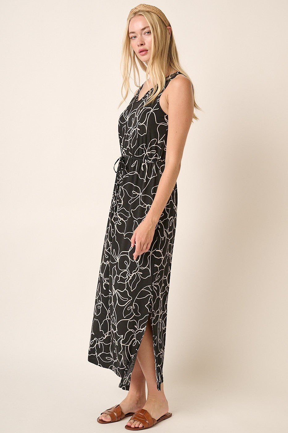 Sleeveless Floral Maxi Dress