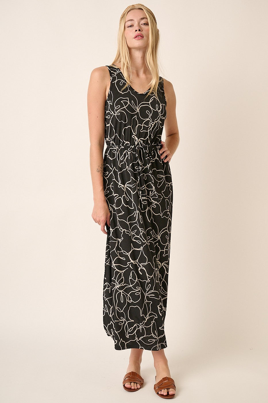 Sleeveless Floral Maxi Dress