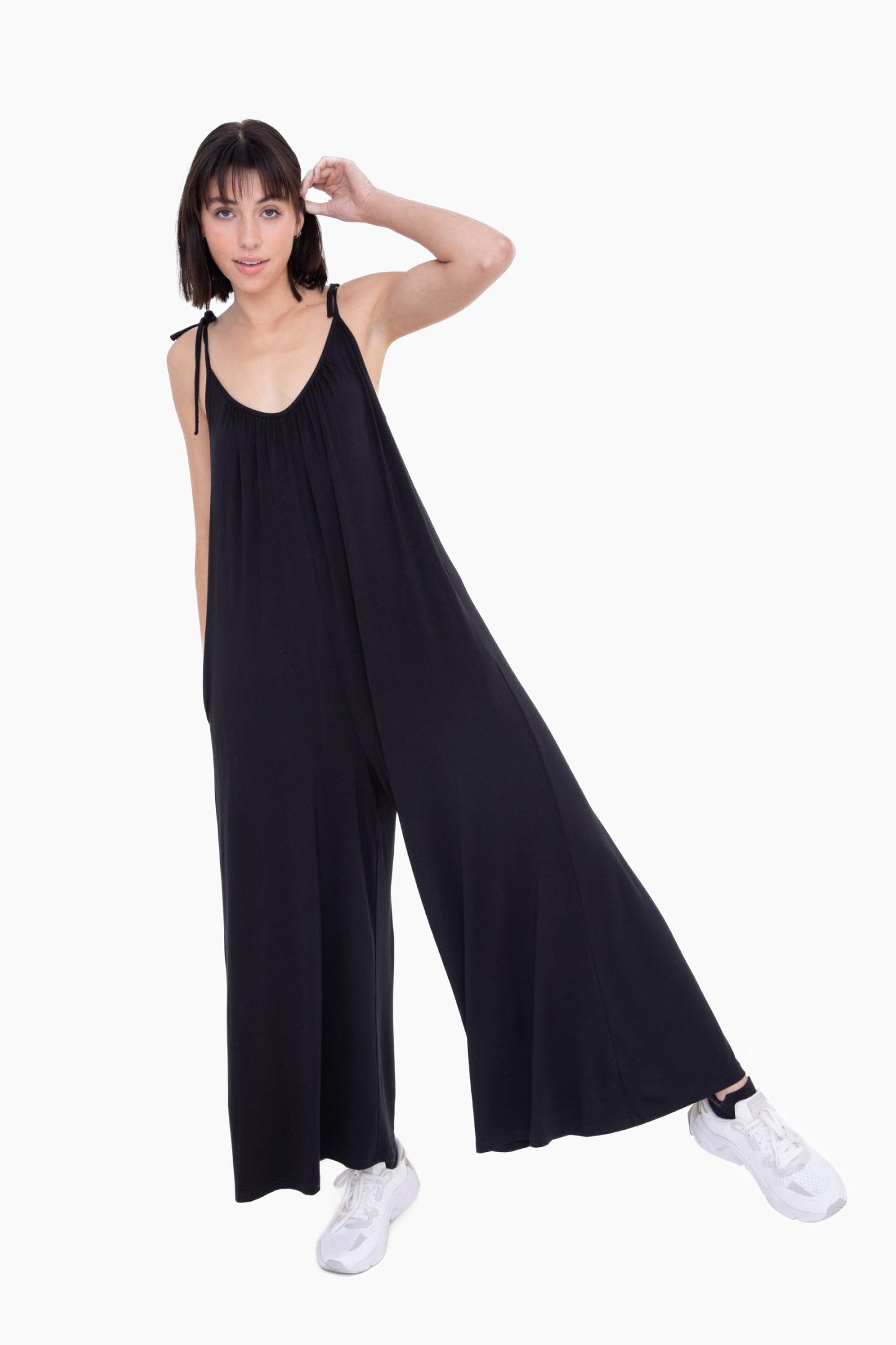 Adjustable Strap Oversized Jumpsuit