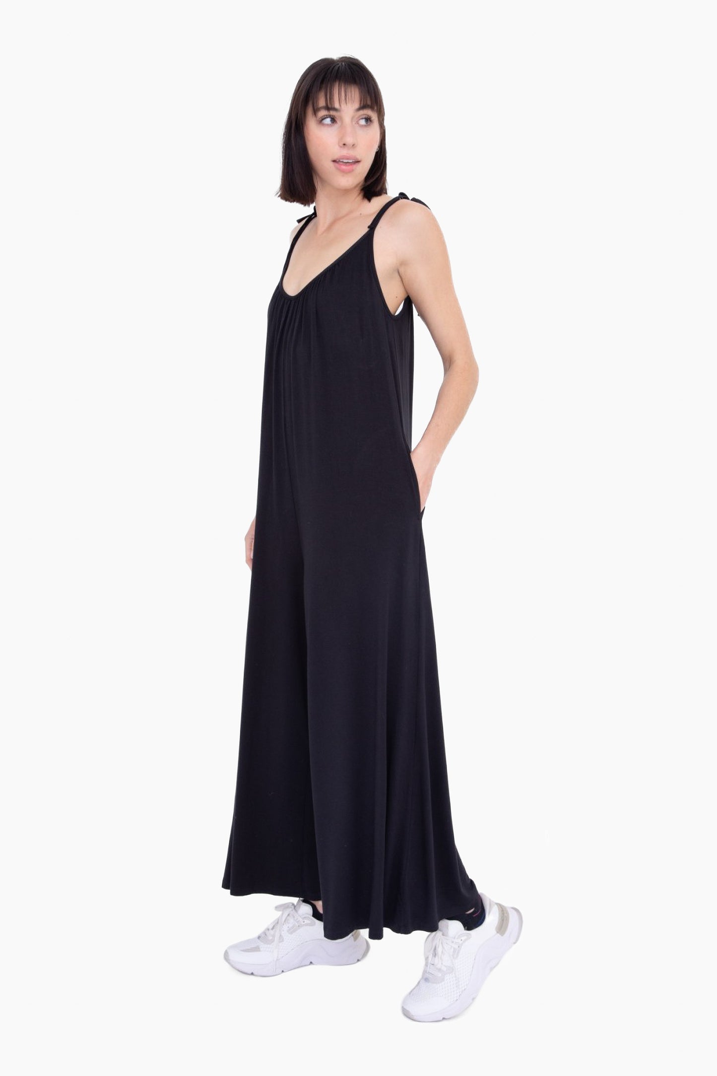 Adjustable Strap Oversized Jumpsuit