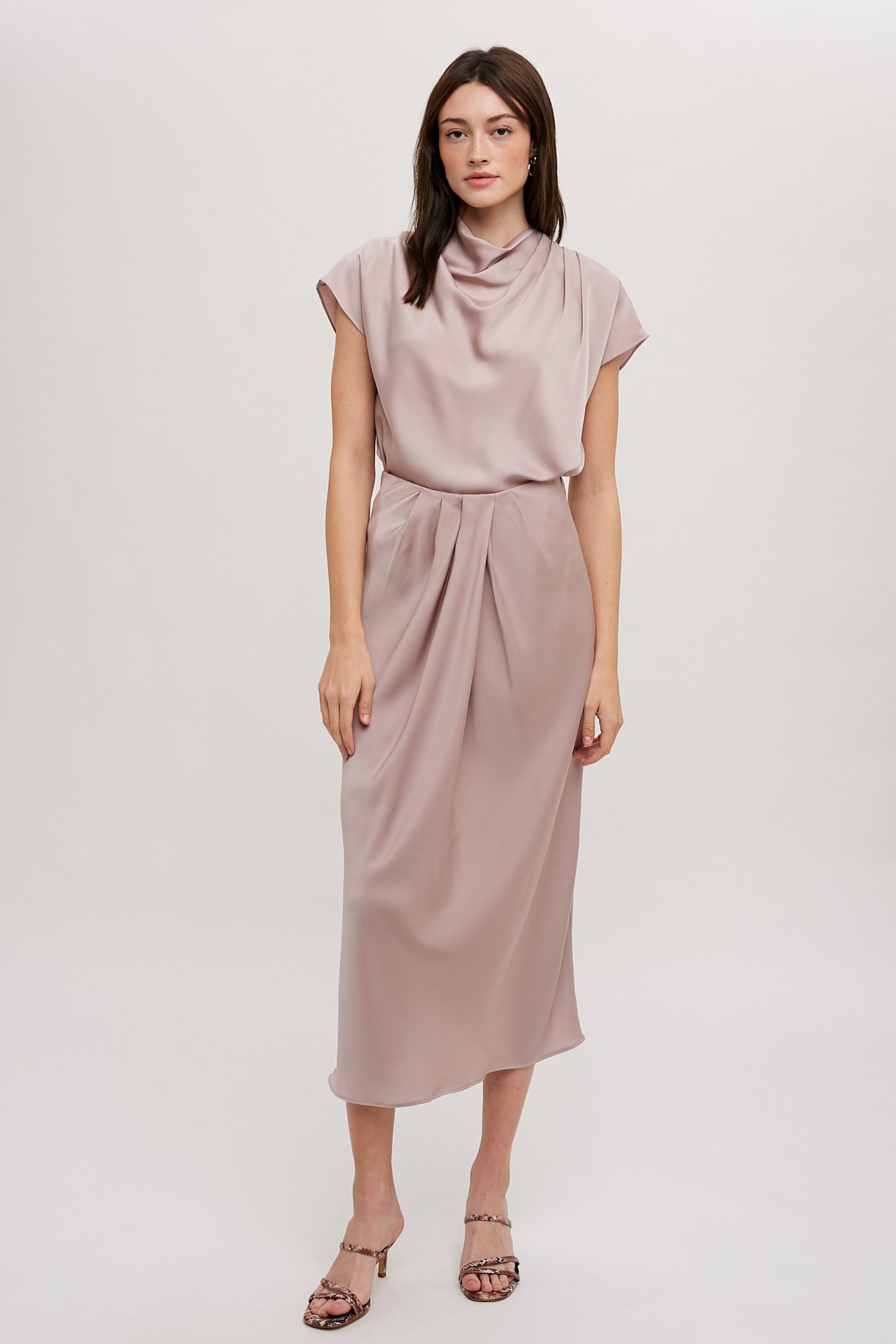 The Sofia Satin Skirt