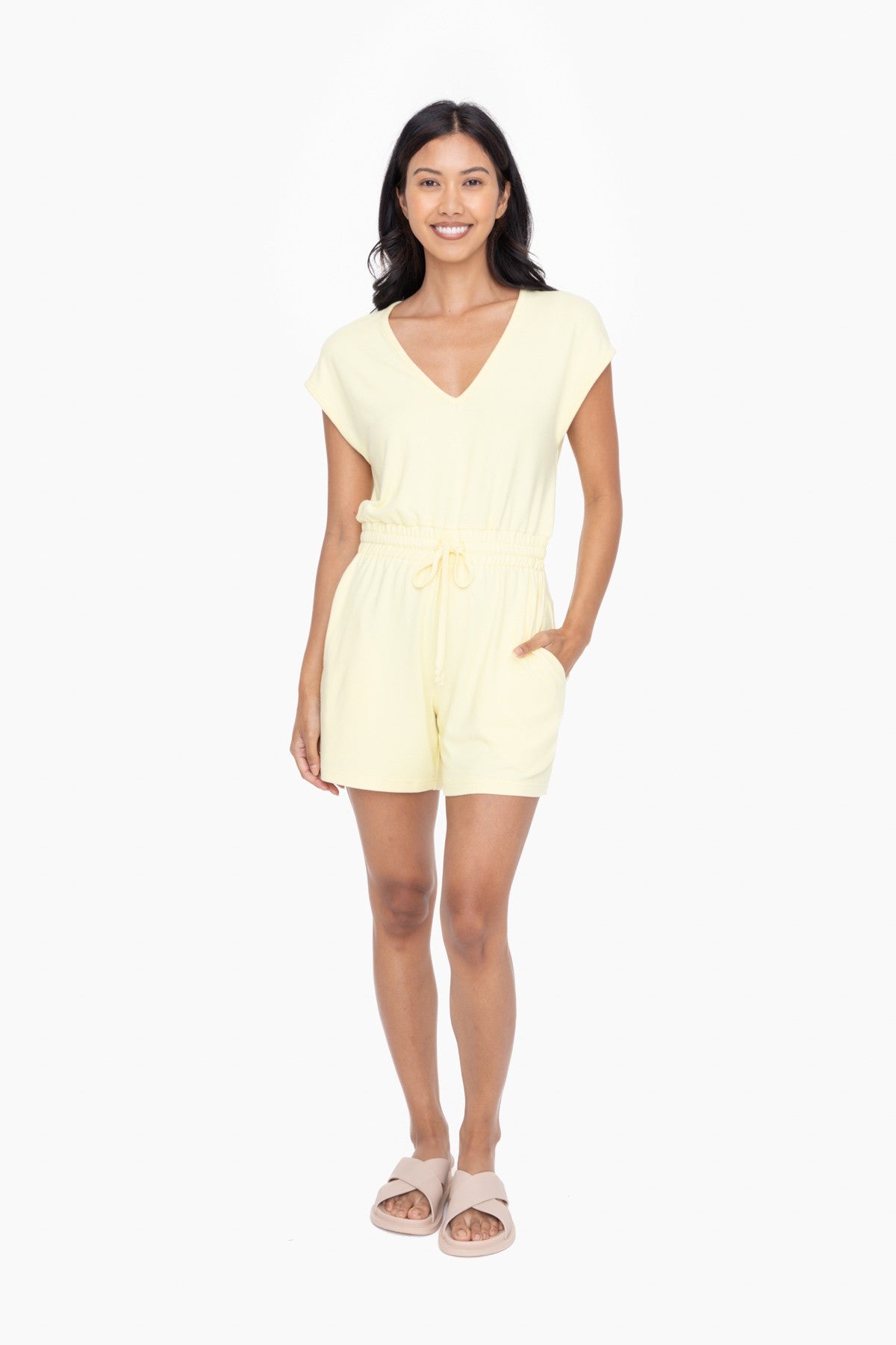 Brushed Hacci Romper