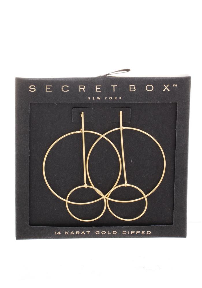 Modern Double Ring Earrings