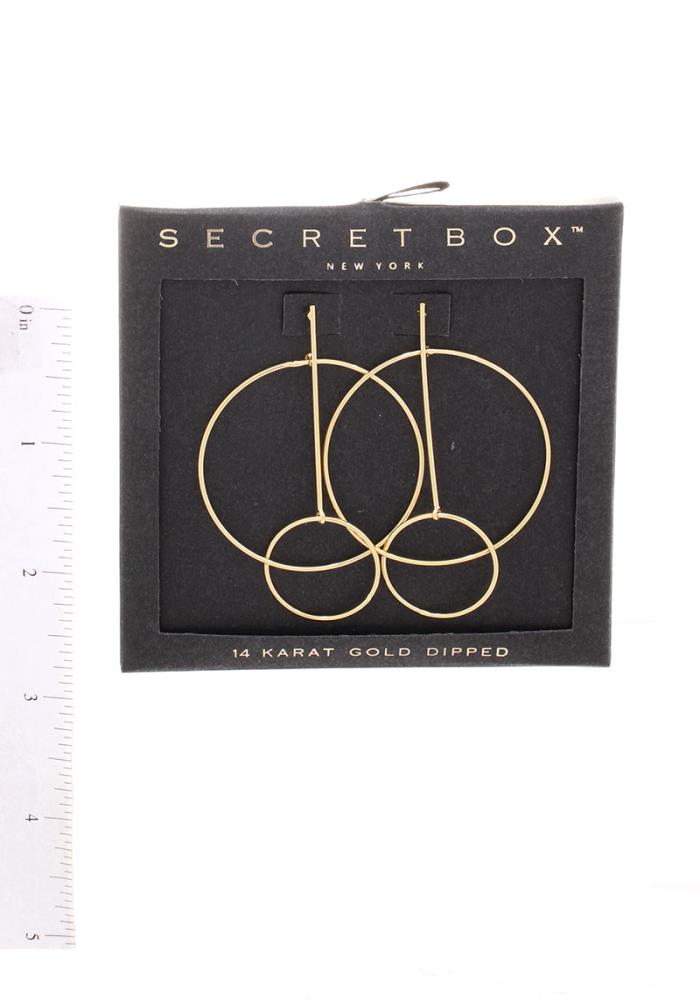 Modern Double Ring Earrings