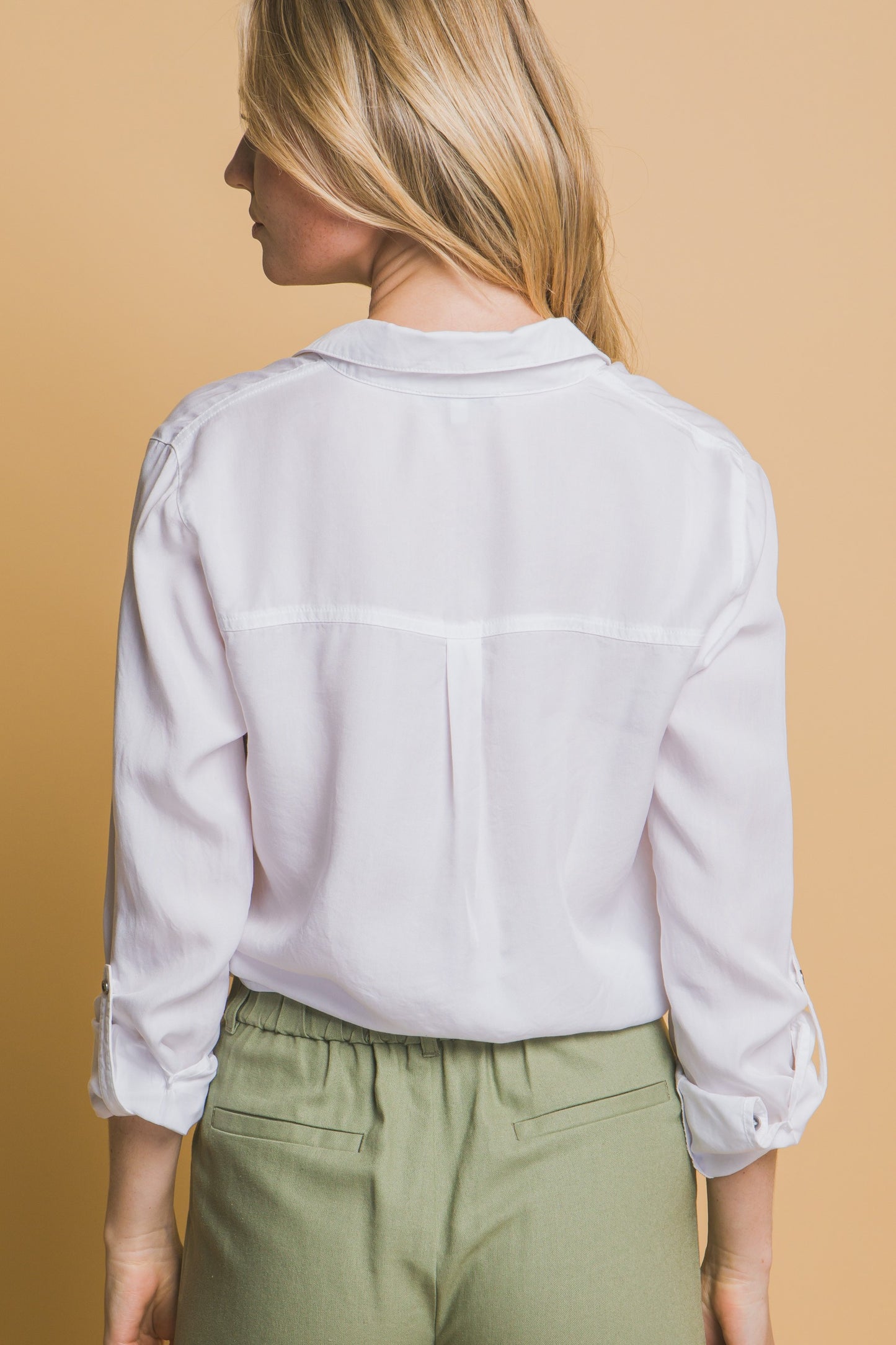 Tencel Tie Front Top