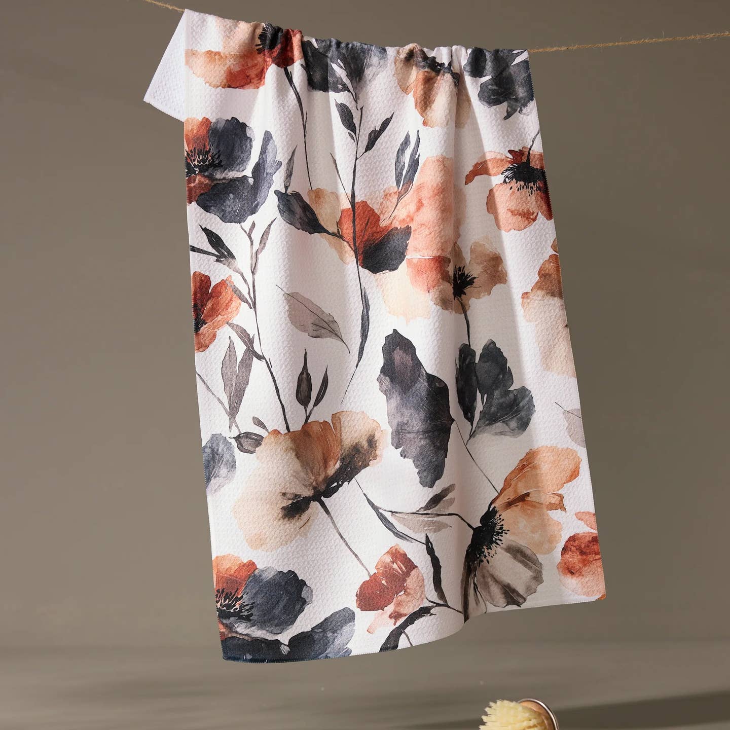 Moody Poppy Tea Towel