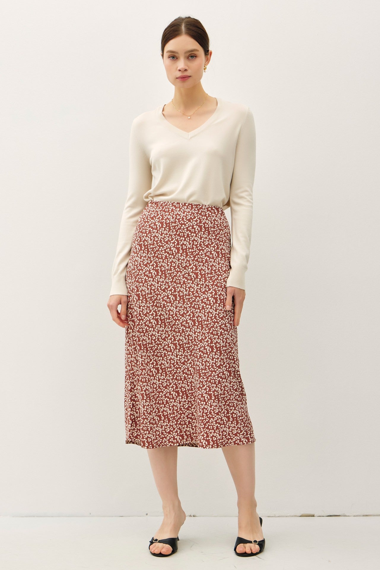 Leopard June Skirt in Mocha