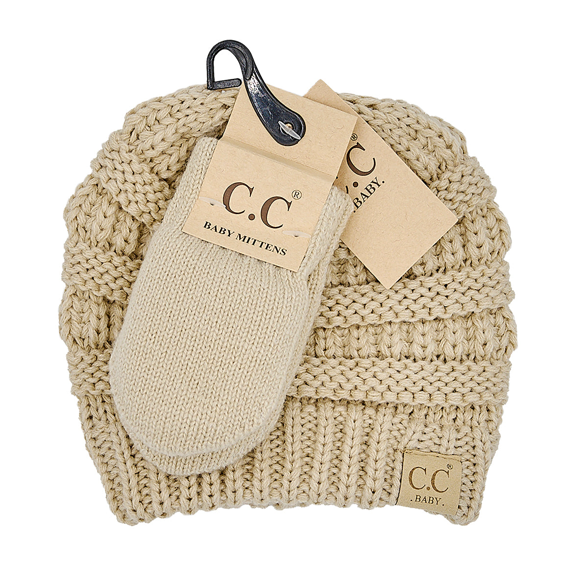 Baby Mit & Beanie Set