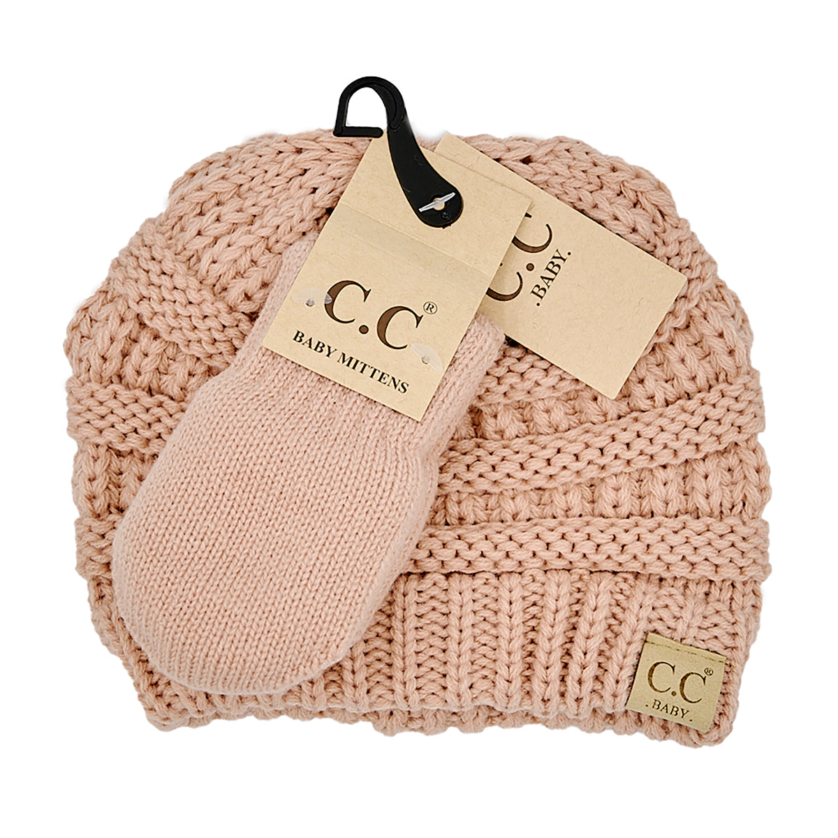 Baby Mit & Beanie Set