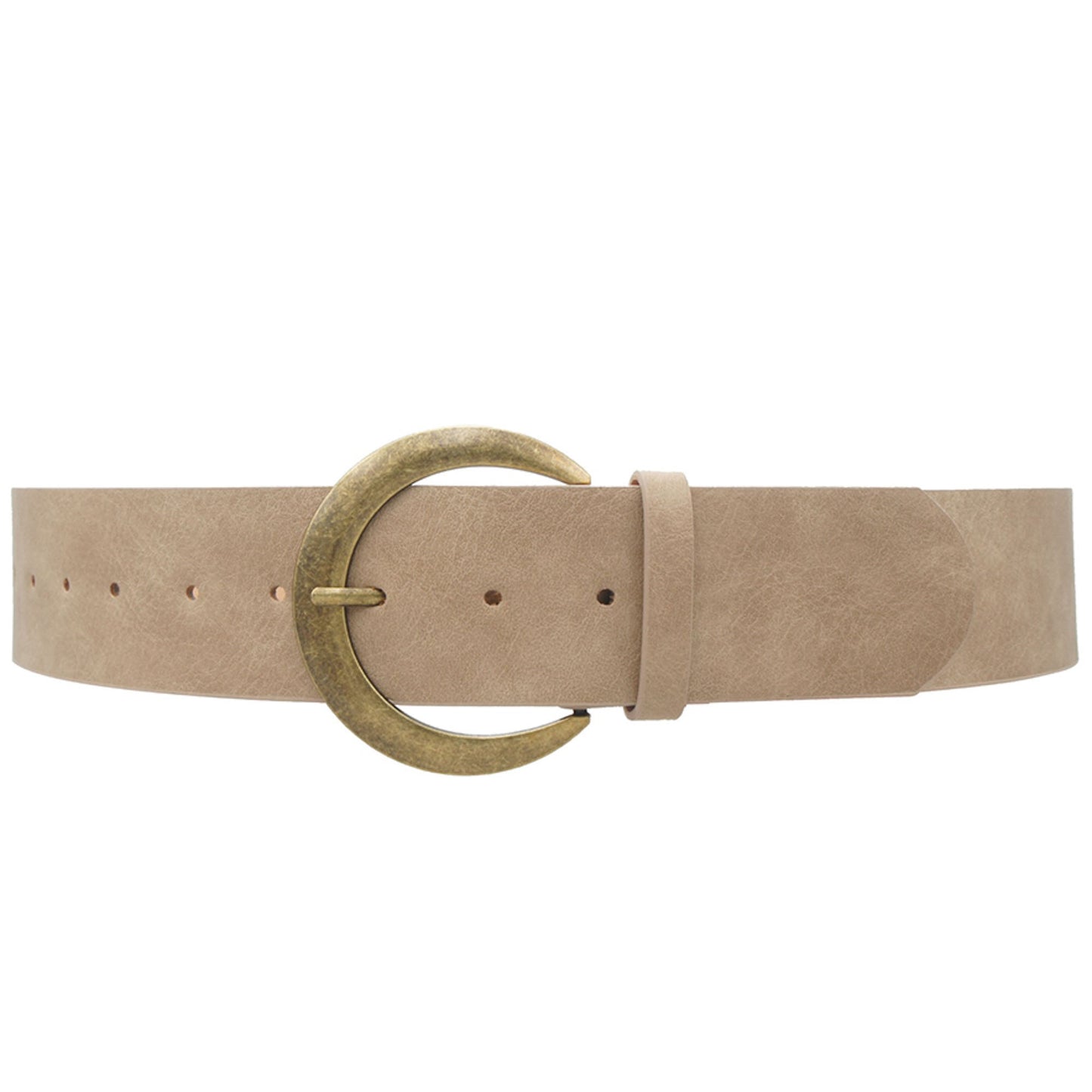 Crescent Faux Leather Belt Collection