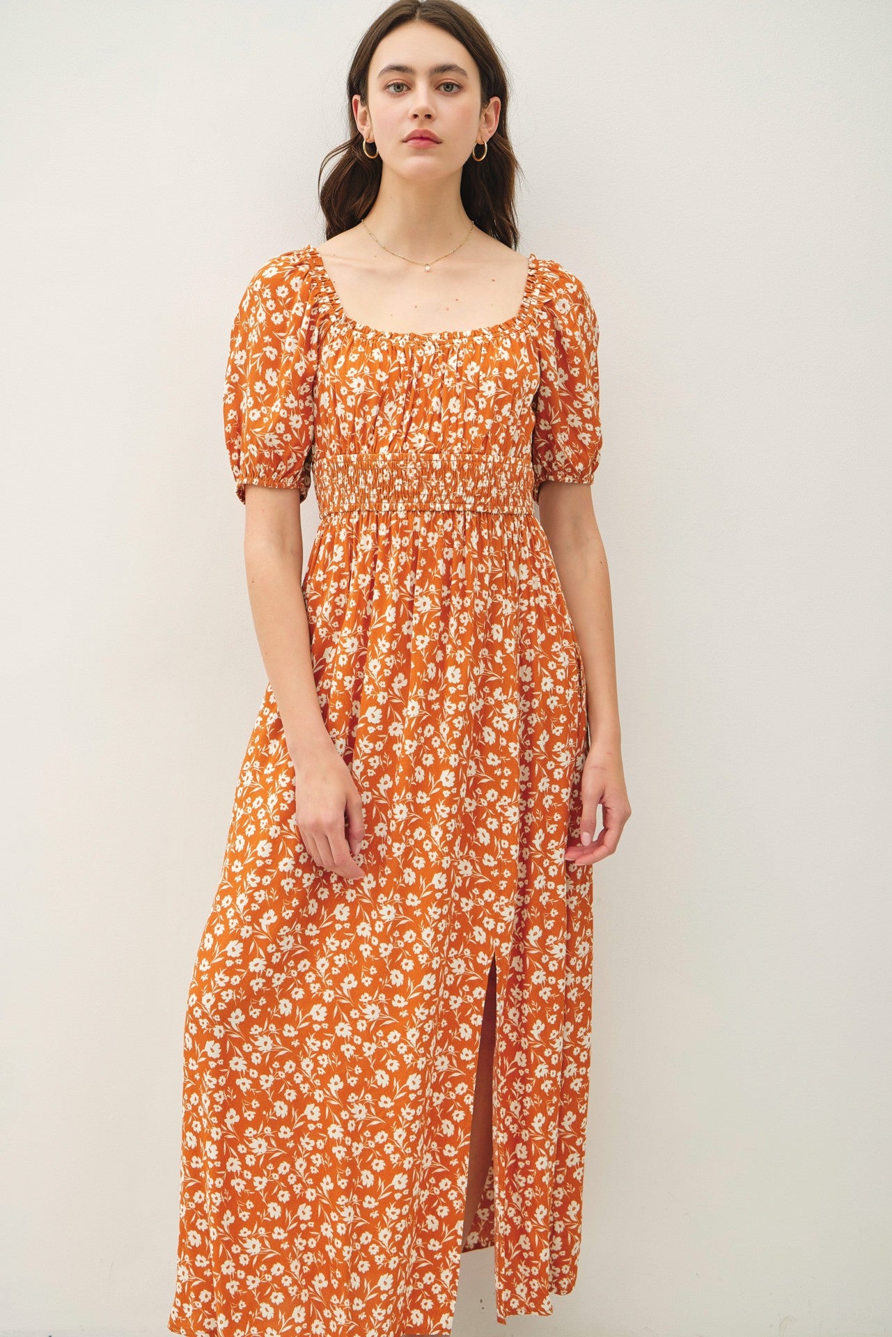 Rust Floral Milkmade Dress