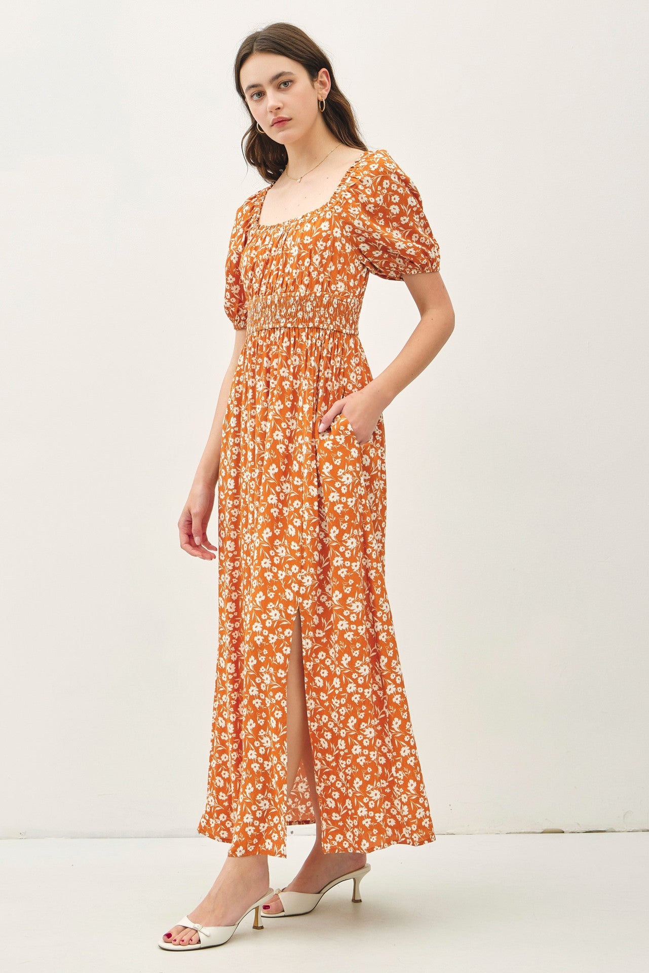 Rust Floral Milkmade Dress