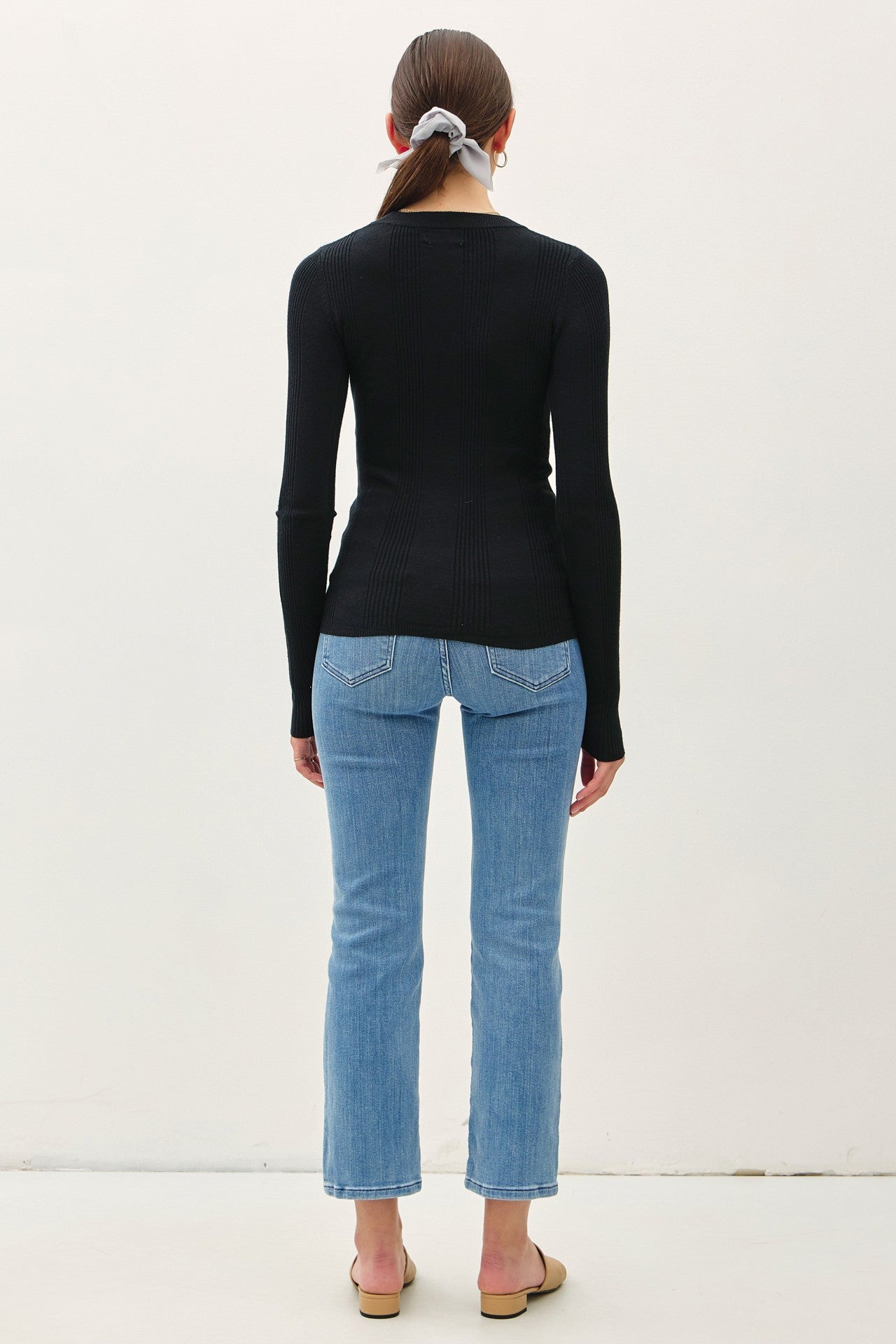 Ribbed Long Sleeve Top