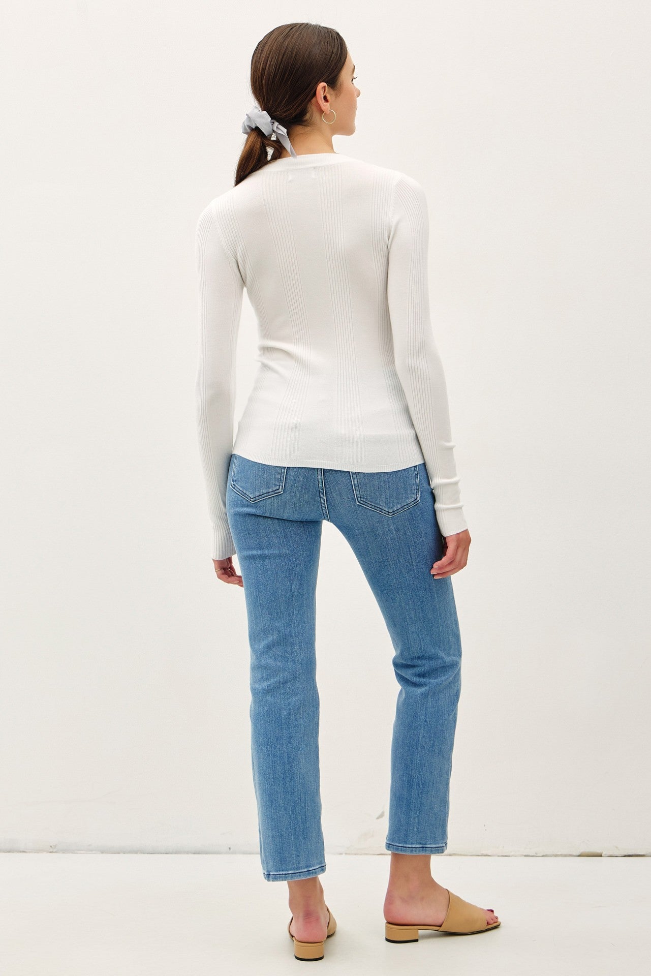 Ribbed Long Sleeve Top